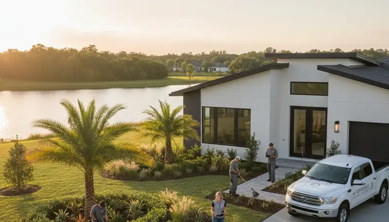 Landscaping service in Lakeland, FL for lawn care, trimming, and yard maintenance