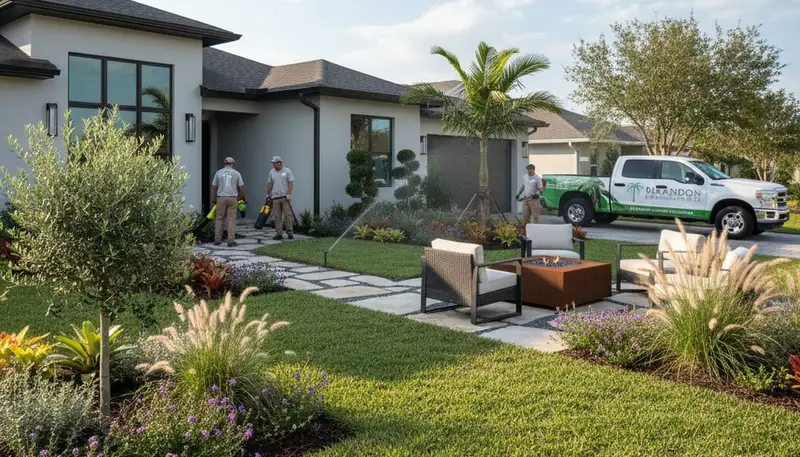 Lakeland, FL landscaping services for lawn care, yard maintenance, and professional landscape design