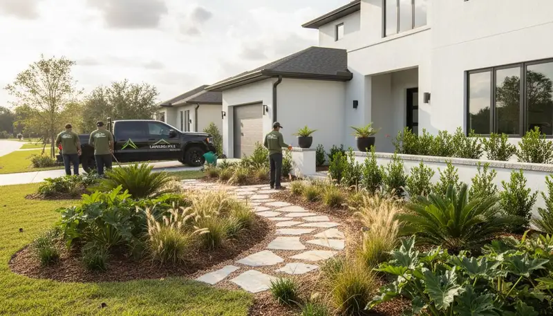 Landscaping service in Lakeland, FL for residential lawn care and yard maintenance