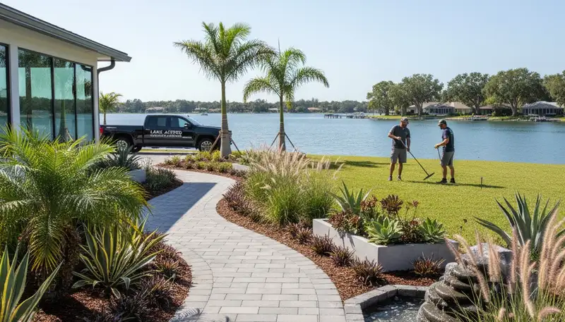 Landscaping services in Lakeland, FL for residential lawn care and yard maintenance