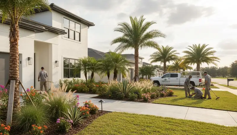 Lakeland, FL landscaping service by lawncarelakelandfl.com for residential lawn maintenance