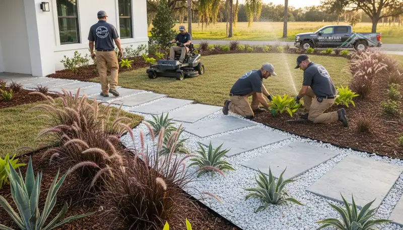 Landscaping services in Lakeland, FL for professional lawn care and yard maintenance