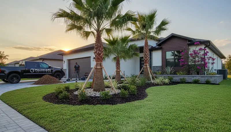Landscaping service in Lakeland, FL for lawn care, yard maintenance, and landscape cleanup