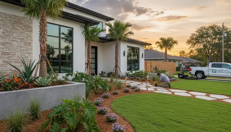 Lakeland, FL landscaping services for lawn care, landscape maintenance, and yard cleanup