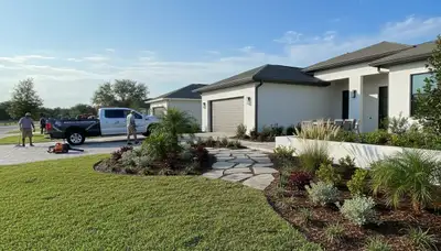 Landscaping team serving Lakeland, FL with professional lawn care and yard maintenance services