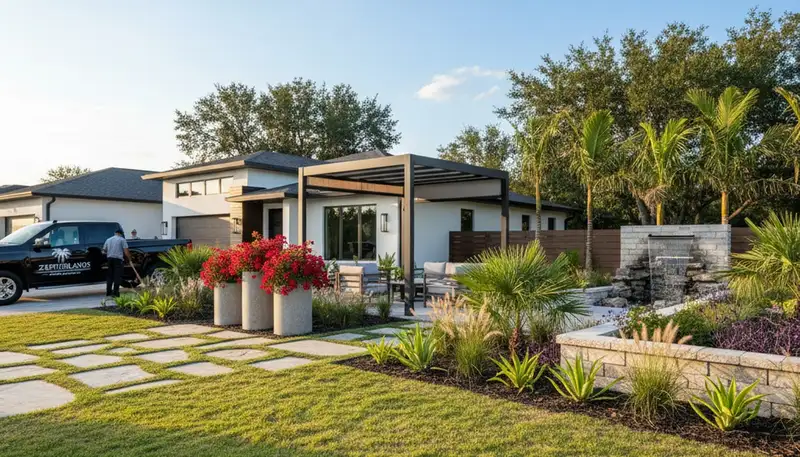Professional landscaping services in Lakeland, FL for residential lawn care and maintenance