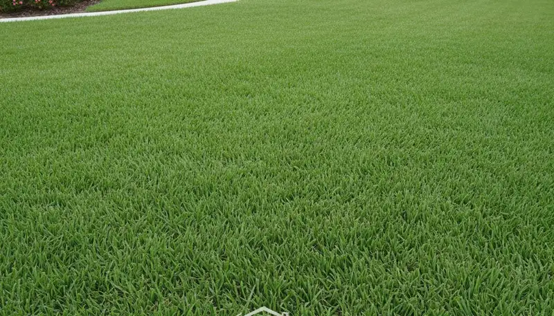 Lush, well-maintained green lawn in Lakeland FL showcasing professional lawn care by Chop Chop Landscaping